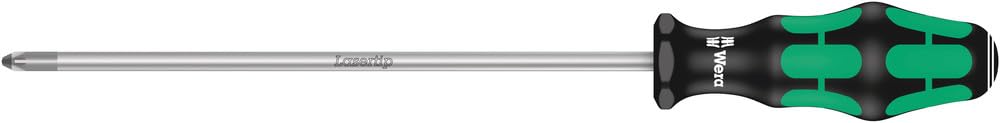 Wera 355 PZ Kraftform Lasertip screwdriver, Pozidriv PZ 2 x 200 mm, 05009317001 — image 1