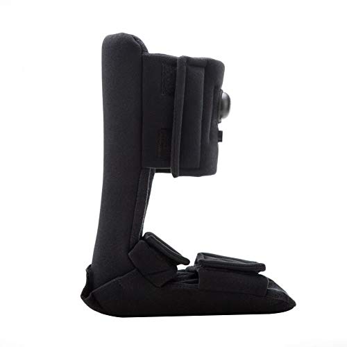 Plantar Fasciitis Night Splint, Adjustable Soft Medical Pneumatic Brace Boot for Pain Relief Large & Black - Thumbnail 6