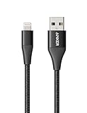 Anker Powerline+ II Lightning Cable (3ft), MFi Certified for Flawless Compatibility with iPhone Xs/XS Max/XR/X / 8/8 Plus / 7/7 Plus / 6/6 Plus / 5 / 5S and More(Black)