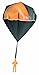 Aeromax Tangle Free GLOW Parachute BLUE GREEN ORANGE OR YELLOW 1 pack