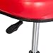 RTJ 300 lbs Capacity Pneumatic Mechanic Roller Seat Adjustable Rolling Stool, Red