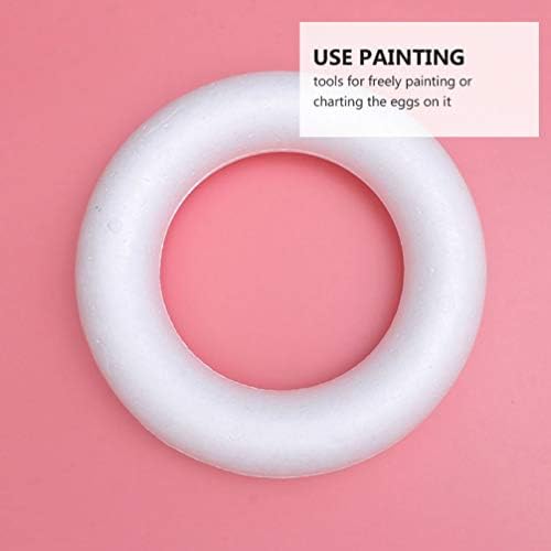 Christmas craft foam ring with a polystyrene base.