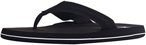 Men's Athletic Strap Poolside Casual Beach Flip Flop Sandals, 5560M_Black, 11