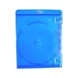 10 Empty Deluxe Blu-ray Replacement Cases for Blue-ray Disc Movies 11mm Thickness with Silver Embossed Logo