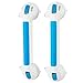Jumbl Bath and Shower Suction Cup Grab Bar, Handle - Provides Safe Grip for Bath & Shower, 17-Inches, 2 Count (Renewed)