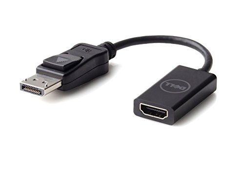 Genuine Original Dell DisplayPort DP to HDMI Video Adapter Converter Cable, supports resolution of up to 1080p, Dell P/N : Y4D5R, FMTG5, 470-ABEP