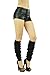 ToBeInStyle Women's Long Thigh Hi Separated Leg Warmers - One Size - Black