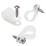 100 Pack 1/2 inch Rope Light P-Style Mounting Clips