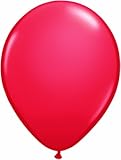 Qualatex Biodegradable 11 Inch Helium Quality Red Balloons (Package of 100)
