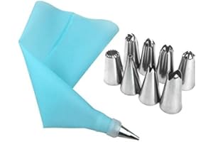 Attractive ProcessedPastry Bag Nozzle Set Cake Nozzle DIY Decorating Stainless Steel Tip Set Icing Cream Bag DIY Baking Suppl