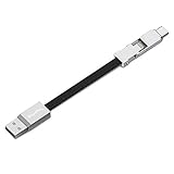 RapidRay Keychain Charging Cable Magnetic 3 in 1 USB Type-C Multi Compatiable Data line for Apple 6/7/8/X,Samsung S8/9 Note8/9