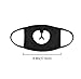Kissmi 6 Pack Fashion Teeth Pattern Cute Unisex Cotton Blend Anti Dust Face Mouth Mask (Black)