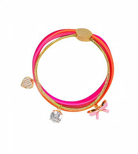 Bjällra Couture Multicolored Bracelet/Hair Ribbon with Pendants