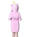 NEWCOSPLAY Children's Unicorn Hooded Pajamas Bath Robe (8Y/10Y, Pink Unicorn)