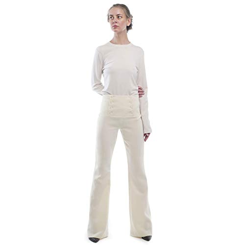 beige flare pants