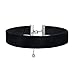 FIBO STEEL Velvet Necklace for Women Girls Gothic Choker Tassel Necklace ZS