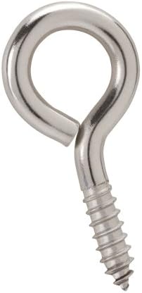 Crown Bolt 62541 Number 6 Zinc Plated Screw Eye, Silver, 4-Pack