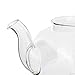 Glass Teapot Kettle with Infuser - Removable Stainless Steel Strainer Steeper and Lid for Loose Leaf and Blooming Tea - Strong Borosilicate Clear Glass Tea Pot - 700 ml / 24 Ounces by Foodie Aid