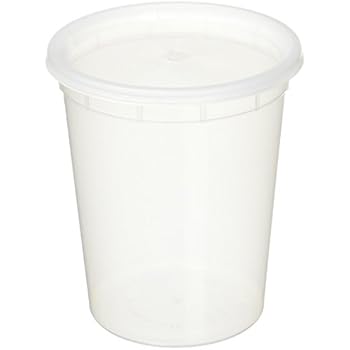 Reditainer Deli Food Storage Containers with Lid, 32-Ounce, 24-Pack