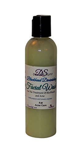 Blackhead Dissolving Face Wash, With Papaya Enzymes, Honey and A Lemon Cooling Peptide - Made in the USA with Safe Ingredients- By Diva Stuff, 4 oz