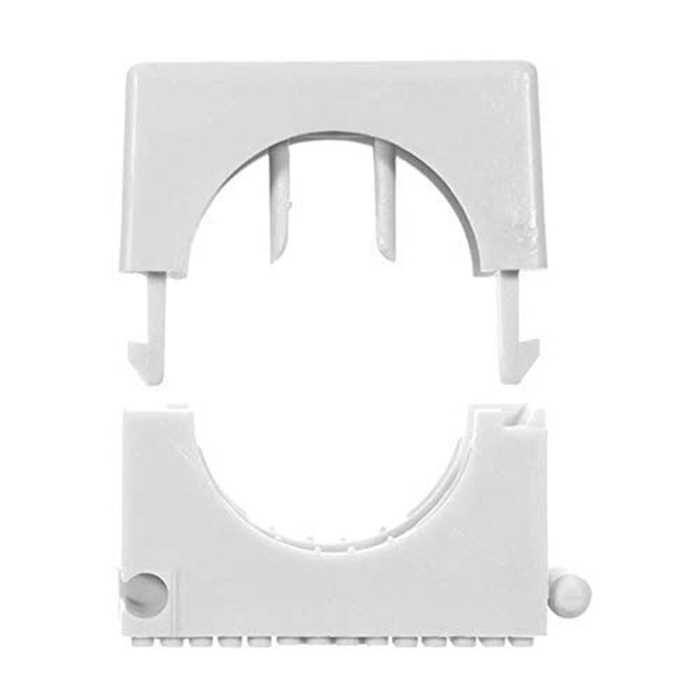 fischer Schelle SCH 2332 GR, elastic spring tongue, receives different cable diameters, coupling of up to three pipe clips, pack of 25