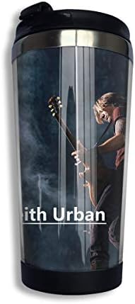 FwadGacx Keith Urban Stainless Steel Insulated Coffee Travel Mug,Spill Proof Flip Lid Insulated Coffee Cup Keeps Hot Or Cold 13.6oz(400 Ml)