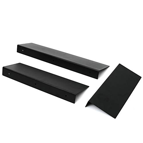 image for Ihomepark Wall Mounted Floating Metal Shelves Ledge, Heavy Duty Iron D