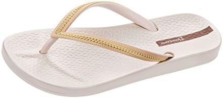 Ipanema Womens Flip Flops Anatomica Metallica Beach Sandals-Ivory-8