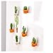 Fine 6Pcs Fridge Stickers,Cactus Refrigerator Stickers Green Plant Magnetic Buckle Magnetic Stickers Home Decoration Children Education Toys (Orange)