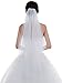 Edith qi Women's Simple Tulle Bridal Veils Short Wedding Veils For Brides Bachelorette Party Ivory White,Free Size
