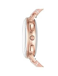 Fossil - Reloj de cuarzo para mujer de acero inoxidable y piel, color beige (modelo: FTW5029)