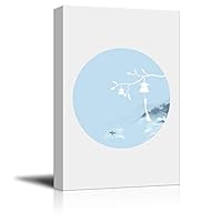 Canvas Wall Art Circular Pattern Landscape Canvas Prints Home Artwork Decoration for Living Room,Bedroom - 12x18 inches