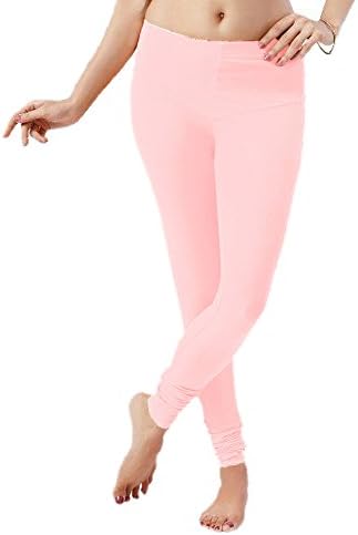 LGRL Cotton Lycra Churidar Leggings in Light Pink Color_VM2002(25)