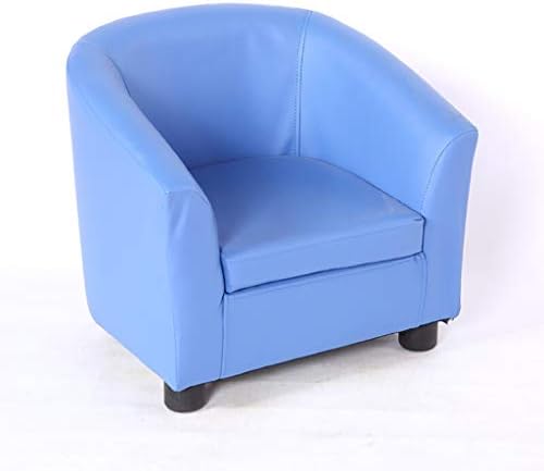 ミニ小さなソファ 子供用アームチェア 推奨 1〜6歳の防水防汚シート49×45×44cm : Blue Color 送料無料でお届けします 