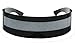 WebDeals - Futuristic Wrap Around Monoblock Cyclops Shield Sunglasses (Black Frame/Silver)