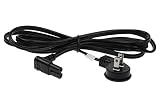 SF Cable USA low profile angled NEMA 1-15P 2 Prong Plug to IEC C7 with 18/2 SPT-2 Wire - 6 Feet (1.8 Meters)