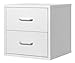 Foremost 327401 Modular 2-Drawer Cube Storage System, White