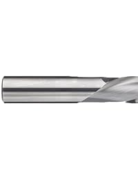 LMT Onsrud 57 200 Series, broca de carburo, corte cuadrado, pulgada, acabado sin revestir (brillante), hélice de 30 grados, para usar con compuestos de madera y madera natural, 1