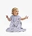 ECORE Wearable Blanket-Stretchy Sleeping Bag,(6-12 Months) TOG 1.0,Micro-Fleece,2 Way Zipper,Unisex,Grey,Medium