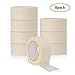 HappyHapi 8 Rolls Wide Masking Tape 2 Inches x 32 Yards, Multi-Purpose White Masking Tape Pack for Home and Office