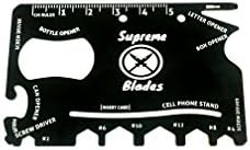18 in 1 Multi-Tool Black Credit Card Size Extremely Useful and Portable