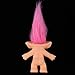 CUTICATE PVC Vintage Troll Dolls Bulk, Mini Action Figures Toys, Dollhouse Doll Kids Adult Collectible Action Figures, 6 Patterns for Choose - Rose Red