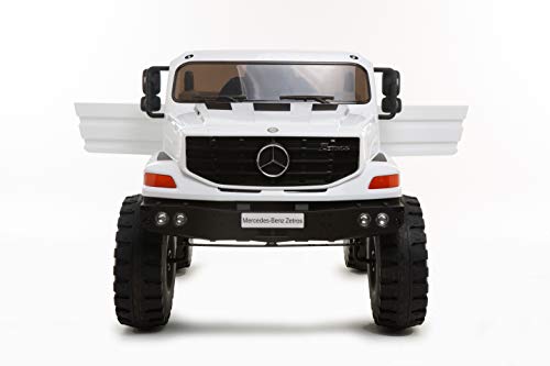 VALUE BOX Licensed Mercedes Benz Kids 12V Ride On SUV, Battery Motorized Electric Cars Vehicles w/ Remote Control, LED Headlights, Music, Horn, Adjustable Seat Belt, 3.7 MPH, White