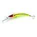Maoko 10pcs Plastic Minnow Fishing Lures Baits Deep Diver Sinking Bass Crankbaits with 3d Eyes Two VMC Treble Hooks 6.1