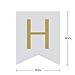 LOVELY BITON(TM) Happy Birthday Wall Banner, Chic White and Gold Party Decorations, Versatile, Beautiful, Swallowtail Bunting Flag garland Surprise Ideas.