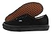 Vans Authentic Unisex Skate Shoes, BLACK/BLACK 7 B(M) US Women / 5.5 D(M) US Men