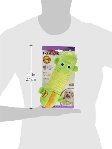 Stuffing Free Squeaking Plush Dog Toy, Big Squeak Gator by Petstages
