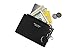 Small Wallets for Women Slim Leather Card Case Holder Cute Coin Purse with Keychains ID Window (A-Black)