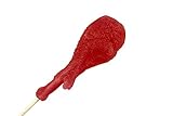 GIANT GUMMY TURKEY LEG Lollipop (On a Stick) 1/2lb- Cherry