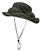 Home Prefer Mens Sun Hat Wide Brim UPF 50+ Bucket Hat with Cover Army Green